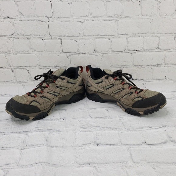 MERRELL MEN'S MOAB 2 WATERPROOF HIKING LACE COMFORTABLE SHOES BARK J08871 SIZE 8 - Picture 7 of 9
